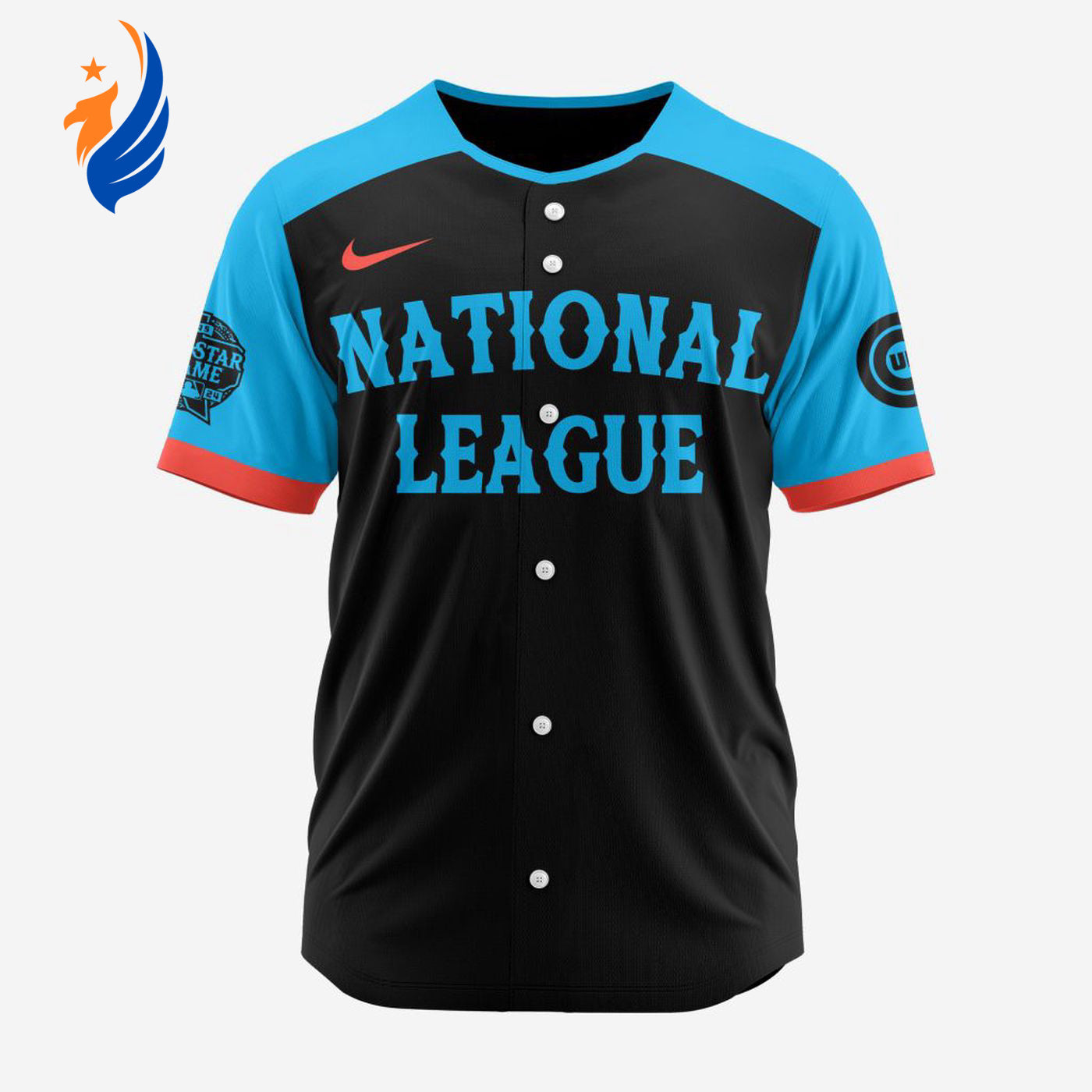 MLB Chicago Cubs Personalized 2024 All Star Game Baseball Jersey - Bafud baseball jersey product view 1