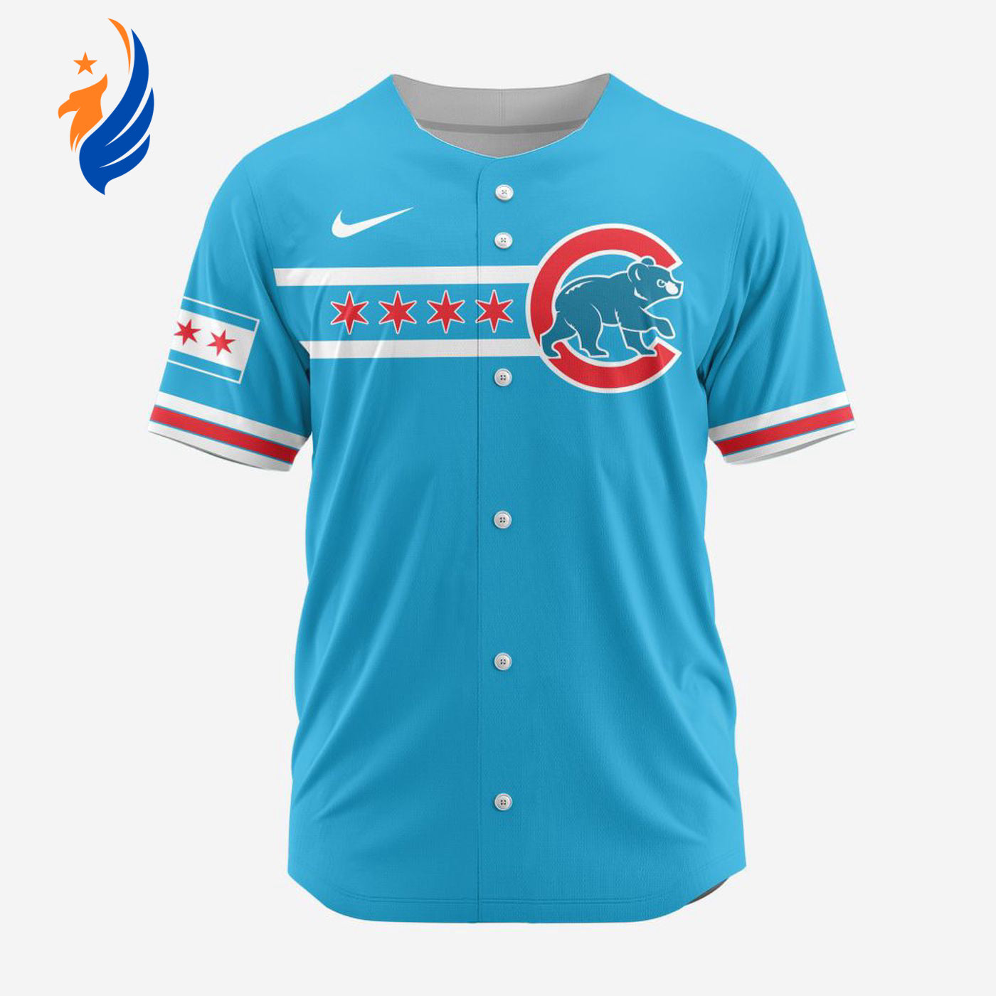 MLB Chicago Cubs Personalized Alternate Design Concept Baseball Jersey 2404 - Bafud baseball jersey product view 1