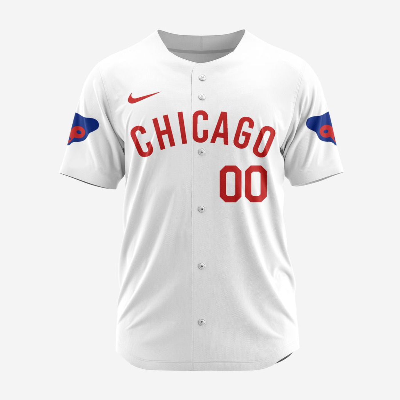 MLB Chicago Cubs Personalized Reverse Retro Concept Design Baseball Jersey - Bafud baseball jersey product view 2