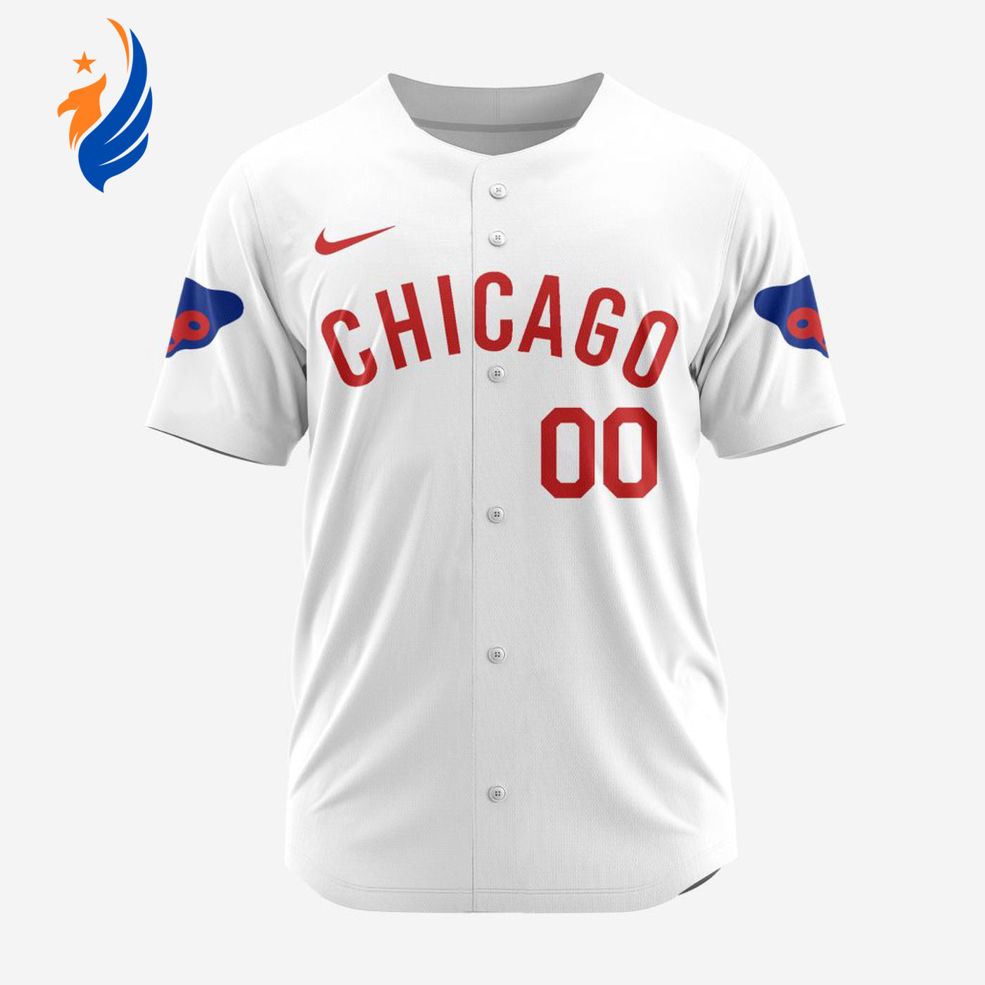 MLB Chicago Cubs Personalized Reverse Retro Concept Design Baseball Jersey - Bafud baseball jersey product view 1
