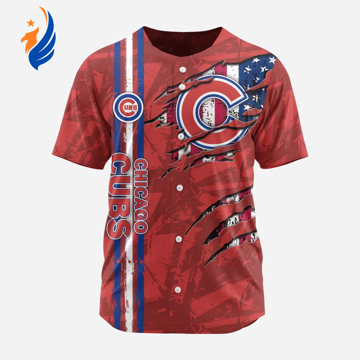 MLB Chicago Cubs Special Design Baseball Jersey Gift for Men Women - Bafud baseball jersey product view 1