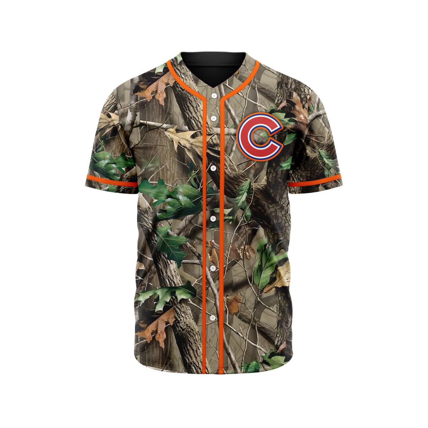 MLB Chicago Cubs Special Realtree Camo Hunting Baseball Jersey Gift for Men Women - Bafud baseball jersey product view 2
