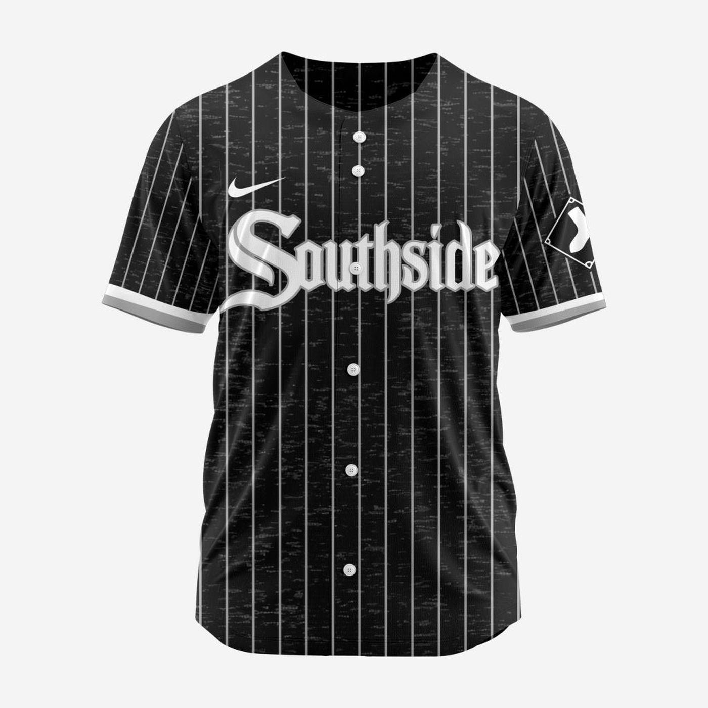 MLB Chicago White Sox Personalized 2024 City Connect Baseball Jersey Design - Bafud baseball jersey product view 3
