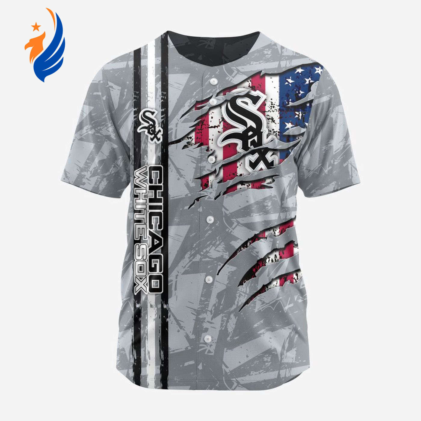 MLB Chicago White Sox Special Design Baseball Jersey Gift for Men Women - Bafud baseball jersey product view 1