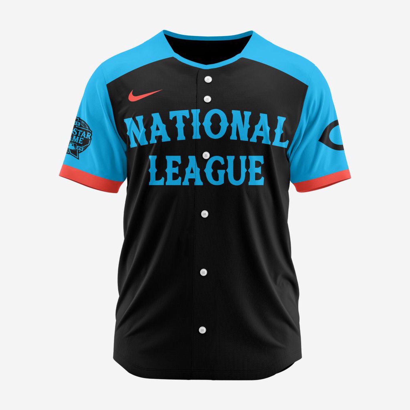 MLB Cincinnati Reds Personalized 2024 All Star Game Baseball Jersey - Bafud baseball jersey product view 2