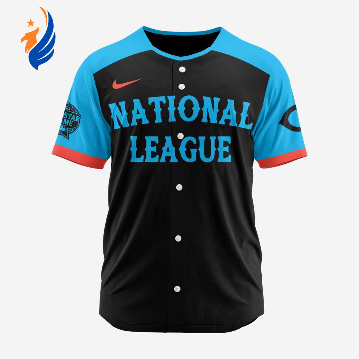 MLB Cincinnati Reds Personalized 2024 All Star Game Baseball Jersey - Bafud baseball jersey product view 1