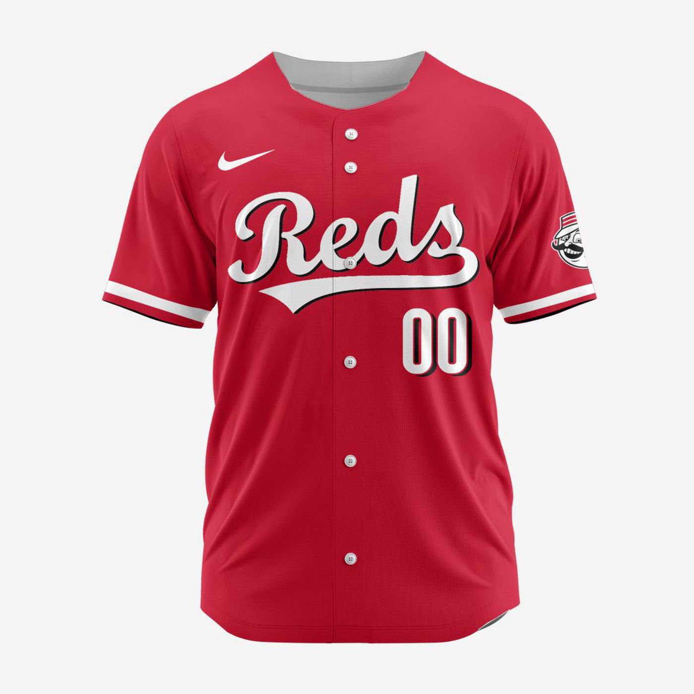 MLB Cincinnati Reds Personalized Alternate 02 Baseball Jersey - Bafud baseball jersey product view 2