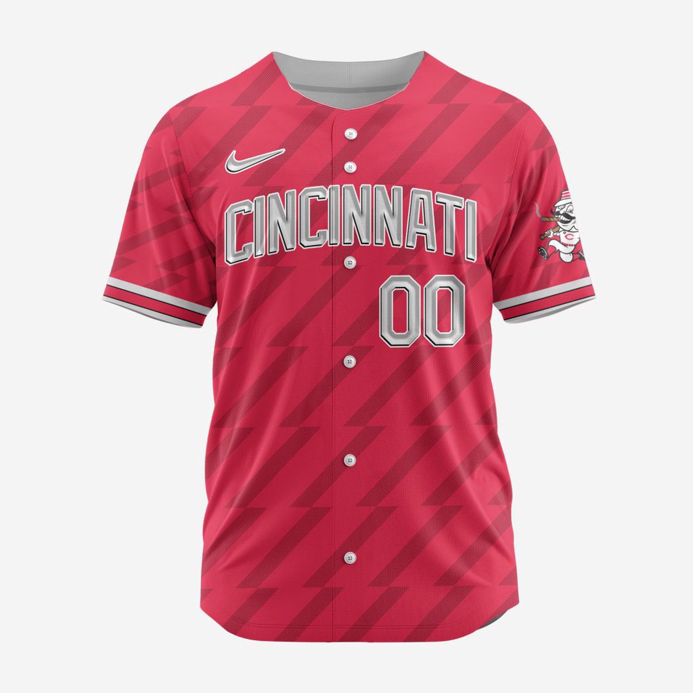 MLB Cincinnati Reds Personalized Alternate Design Concept Baseball Jersey 2404 - Bafud baseball jersey product view 2