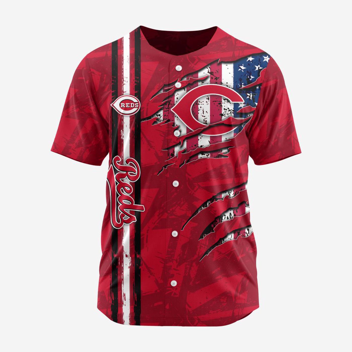 MLB Cincinnati Reds Special Design Baseball Jersey Gift for Men Women - Bafud baseball jersey product view 3