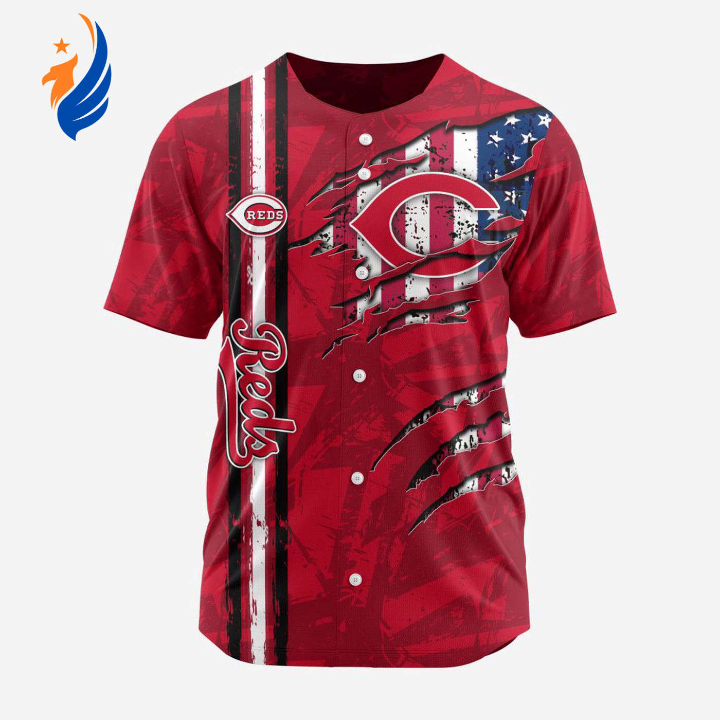 MLB Cincinnati Reds Special Design Baseball Jersey Gift for Men Women - Bafud baseball jersey product view 1
