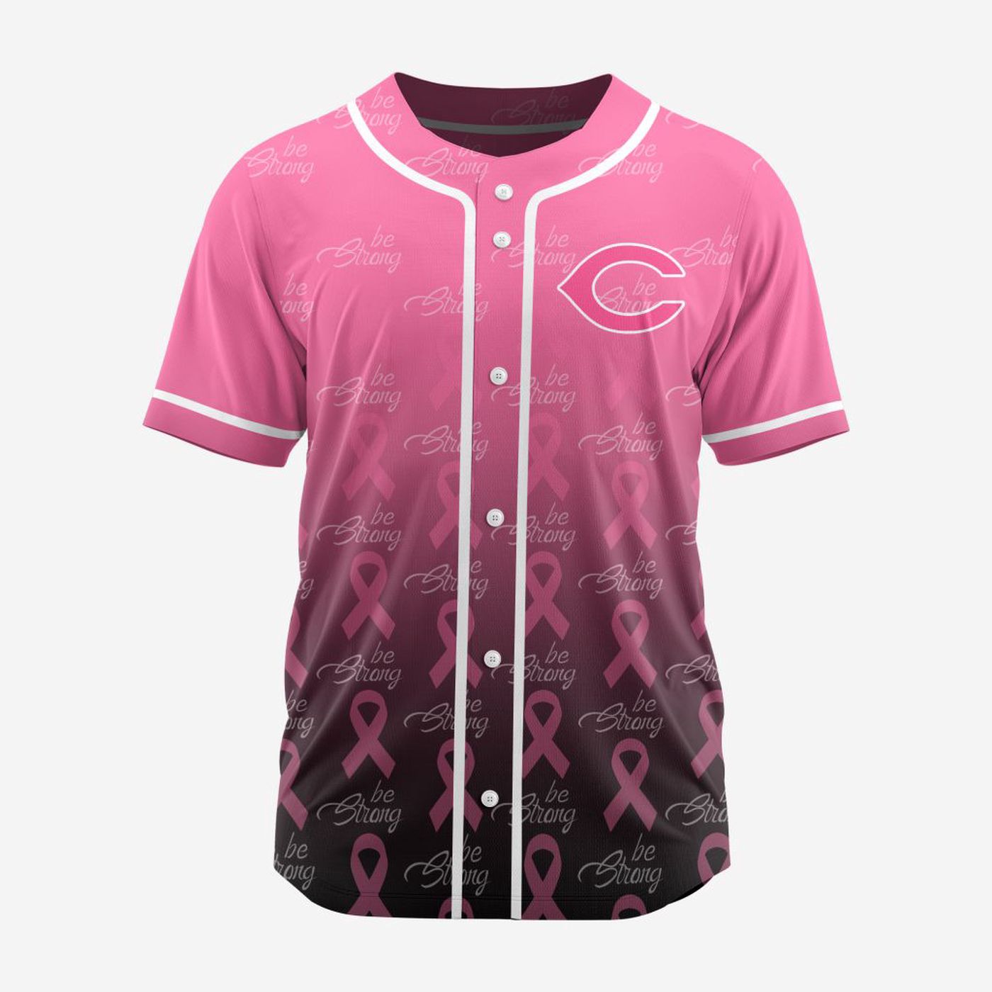 MLB Cincinnati Reds Special Pink Design Fight Breast Cancer Baseball Jersey Gift for Men Women - Bafud baseball jersey product view 3