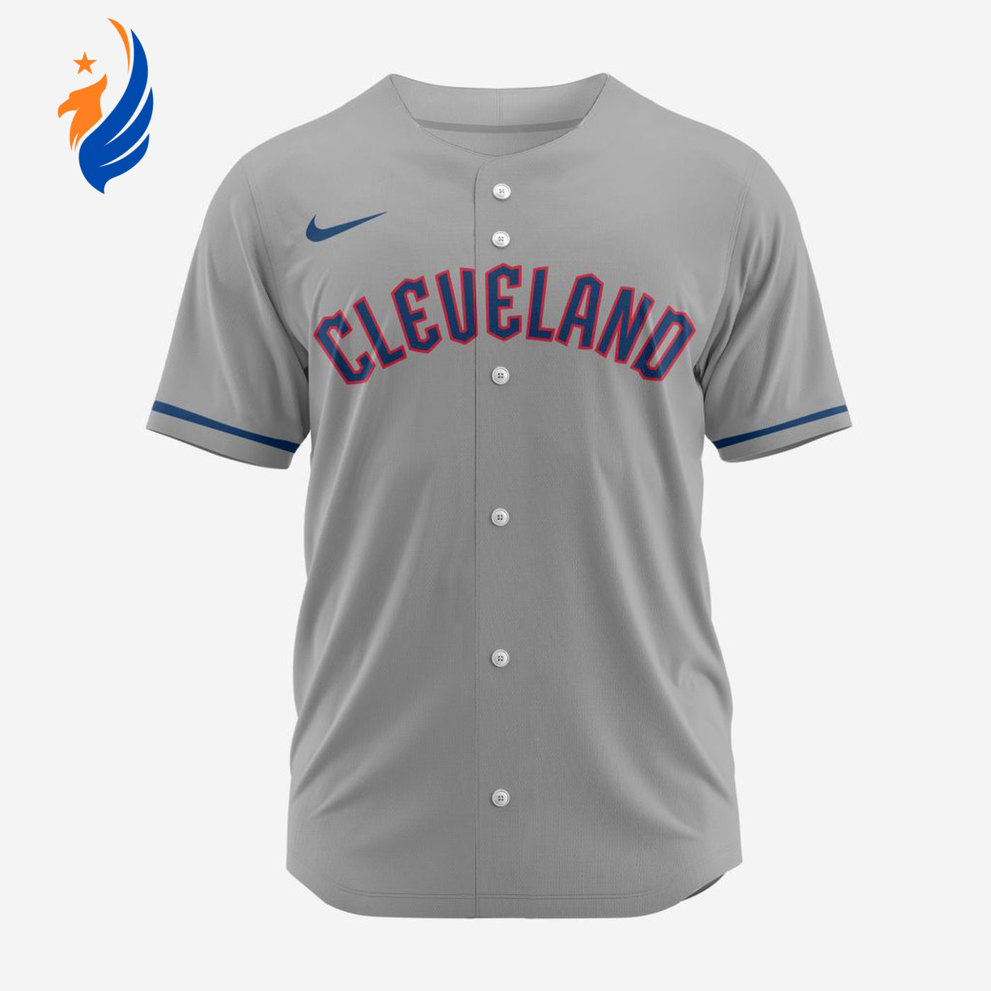 MLB Cleveland Guardians Personalized 2024 Road Baseball Jersey - Bafud baseball jersey product view 1