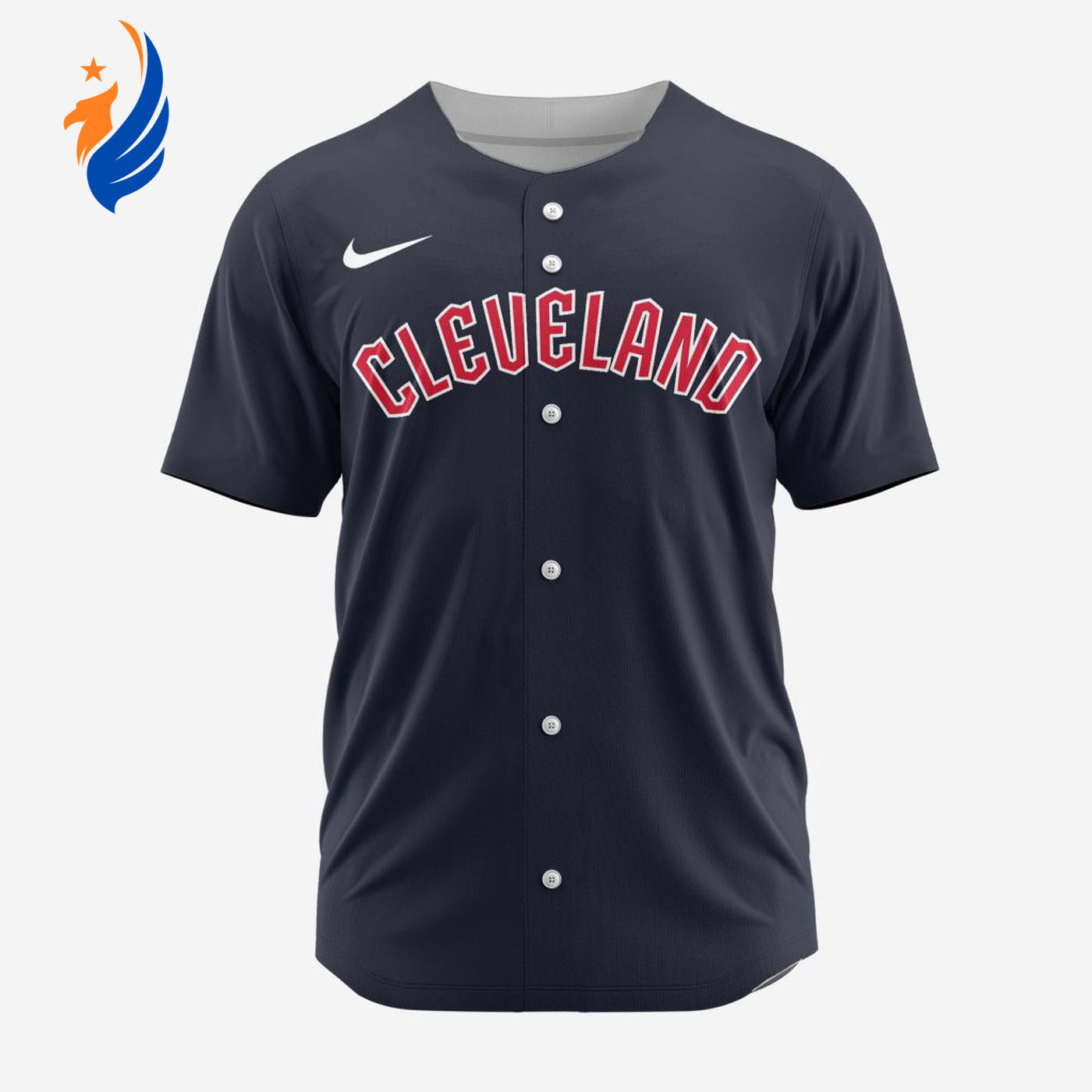 MLB Cleveland Guardians Personalized Alternate 02 Baseball Jersey - Bafud baseball jersey product view 1