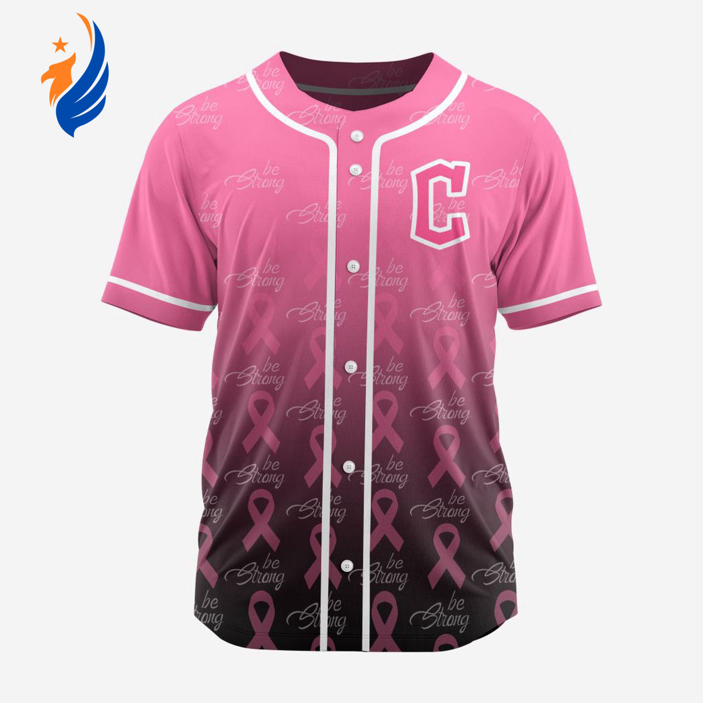 MLB Cleveland Guardians Special Pink Design Fight Breast Cancer Baseball Jersey Gift for Men Women - Bafud baseball jersey product view 1
