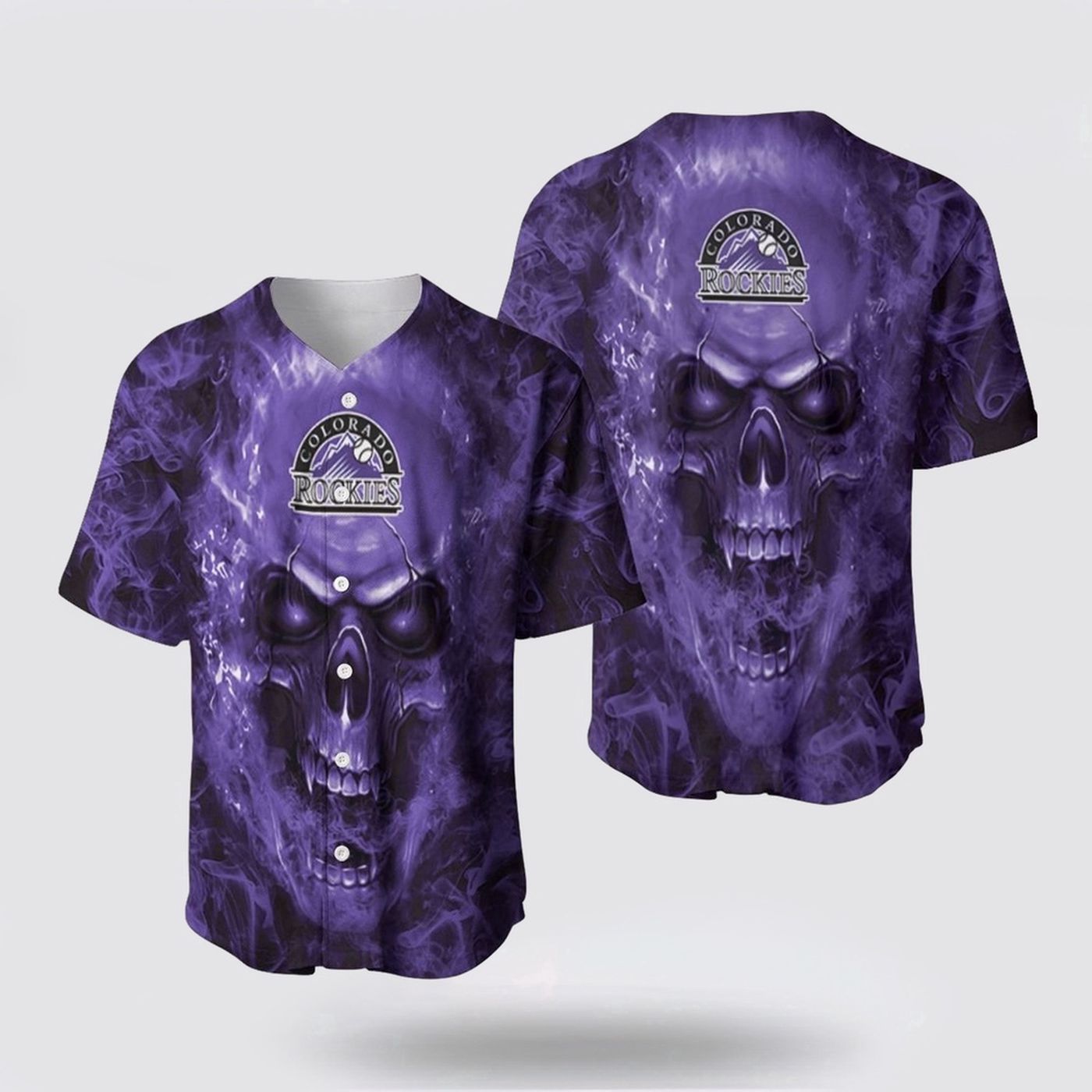 MLB Colorado Rockies Baseball Jersey - Adventure and Personality for Fans - Gift for Men Women - lylyprint.com baseball jersey product view 2