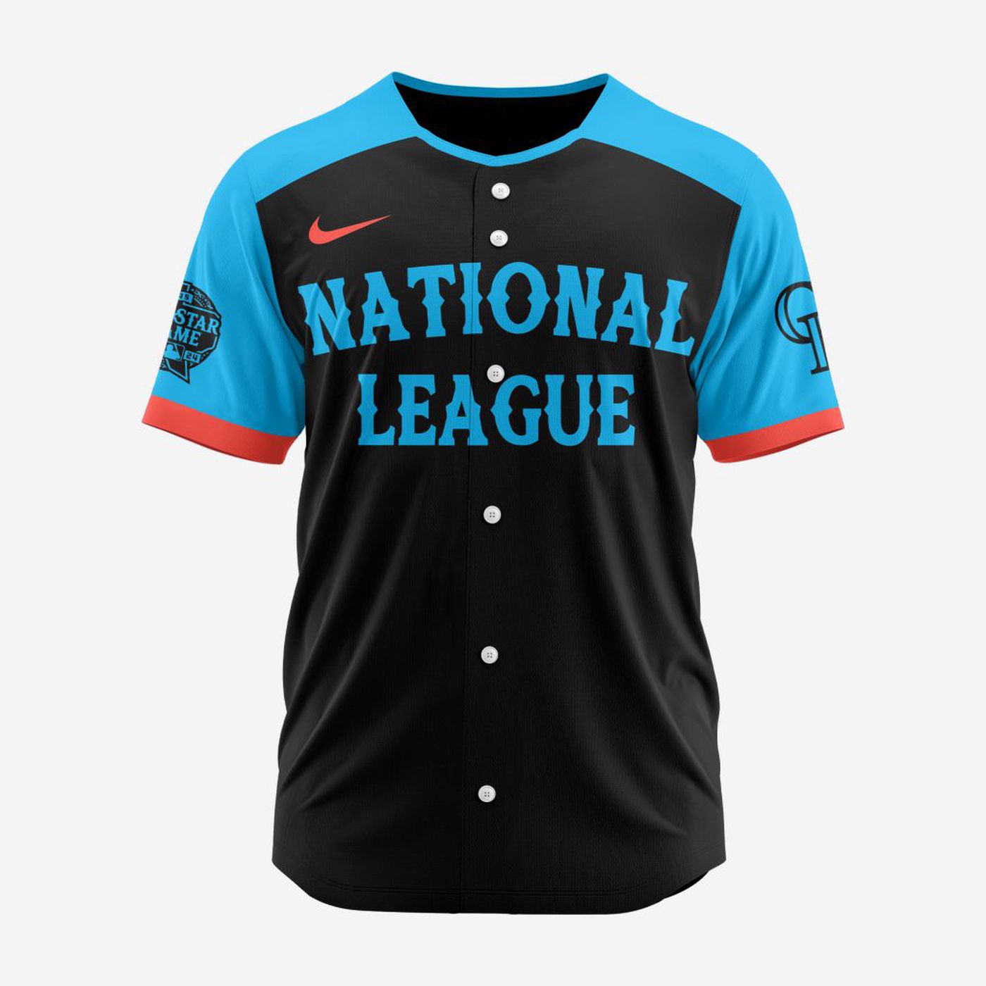 MLB Colorado Rockies Personalized 2024 All Star Game Baseball Jersey - Bafud baseball jersey product view 3