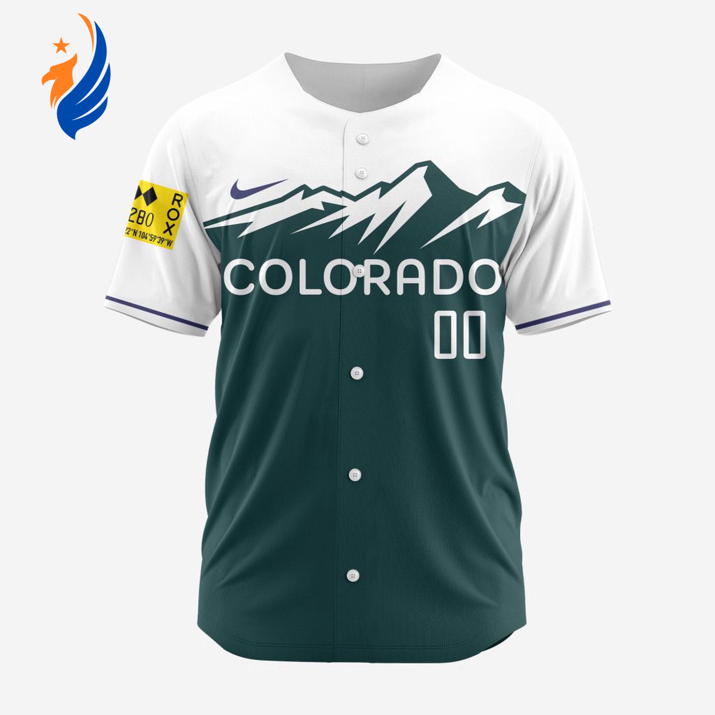 MLB Colorado Rockies Personalized 2024 City Connect Baseball Jersey Design - Bafud baseball jersey product view 1