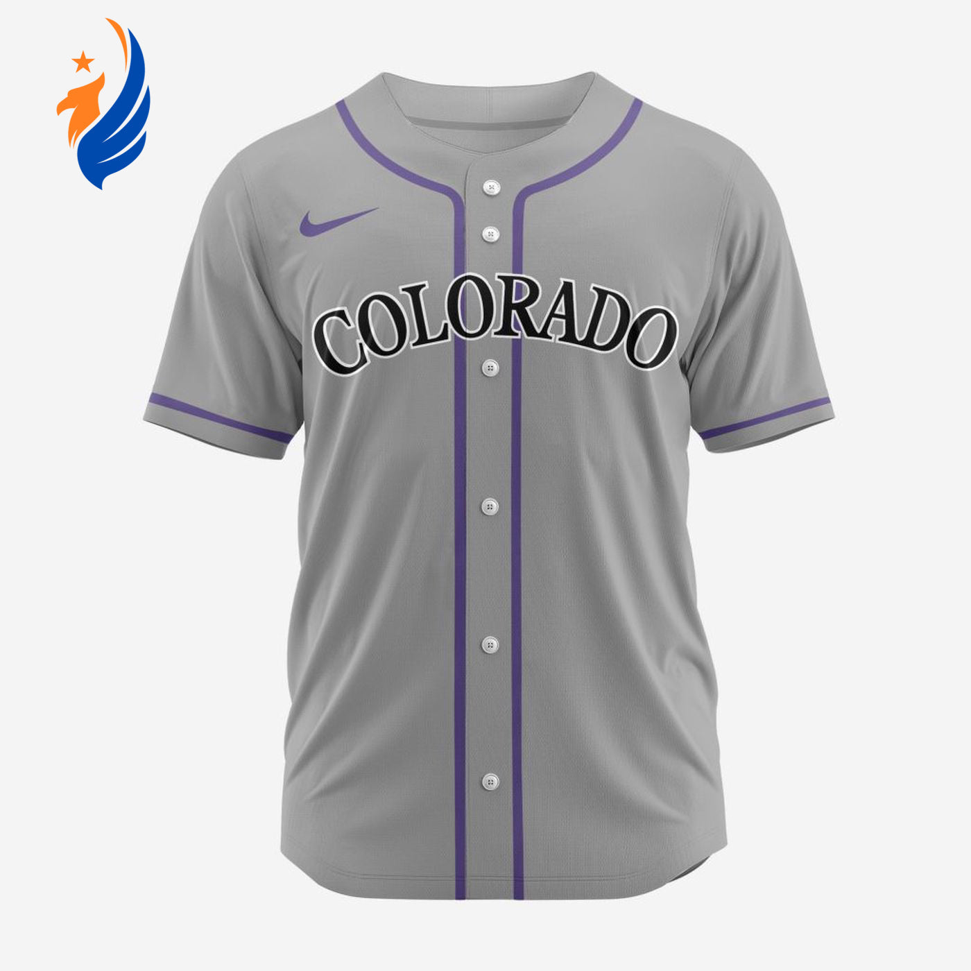 MLB Colorado Rockies Personalized 2024 Road Baseball Jersey - Bafud baseball jersey product view 1