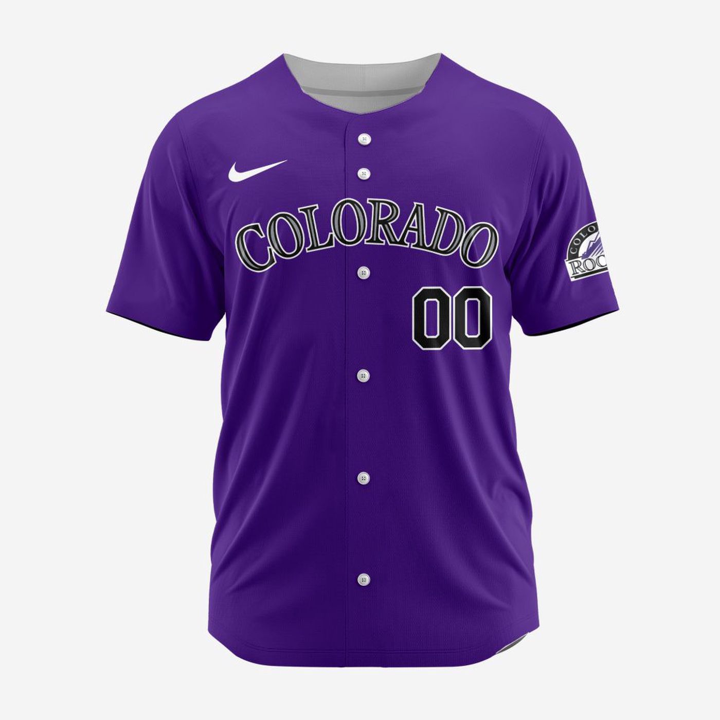 MLB Colorado Rockies Personalized Alternate Baseball Jersey - Bafud baseball jersey product view 2