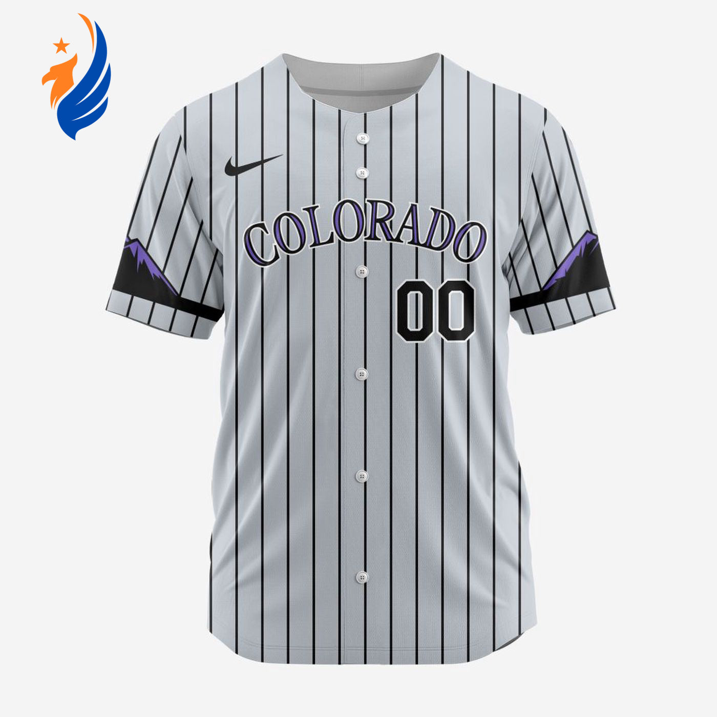 MLB Colorado Rockies Personalized Alternate Design Concept Baseball Jersey 2402 - Bafud baseball jersey product view 1