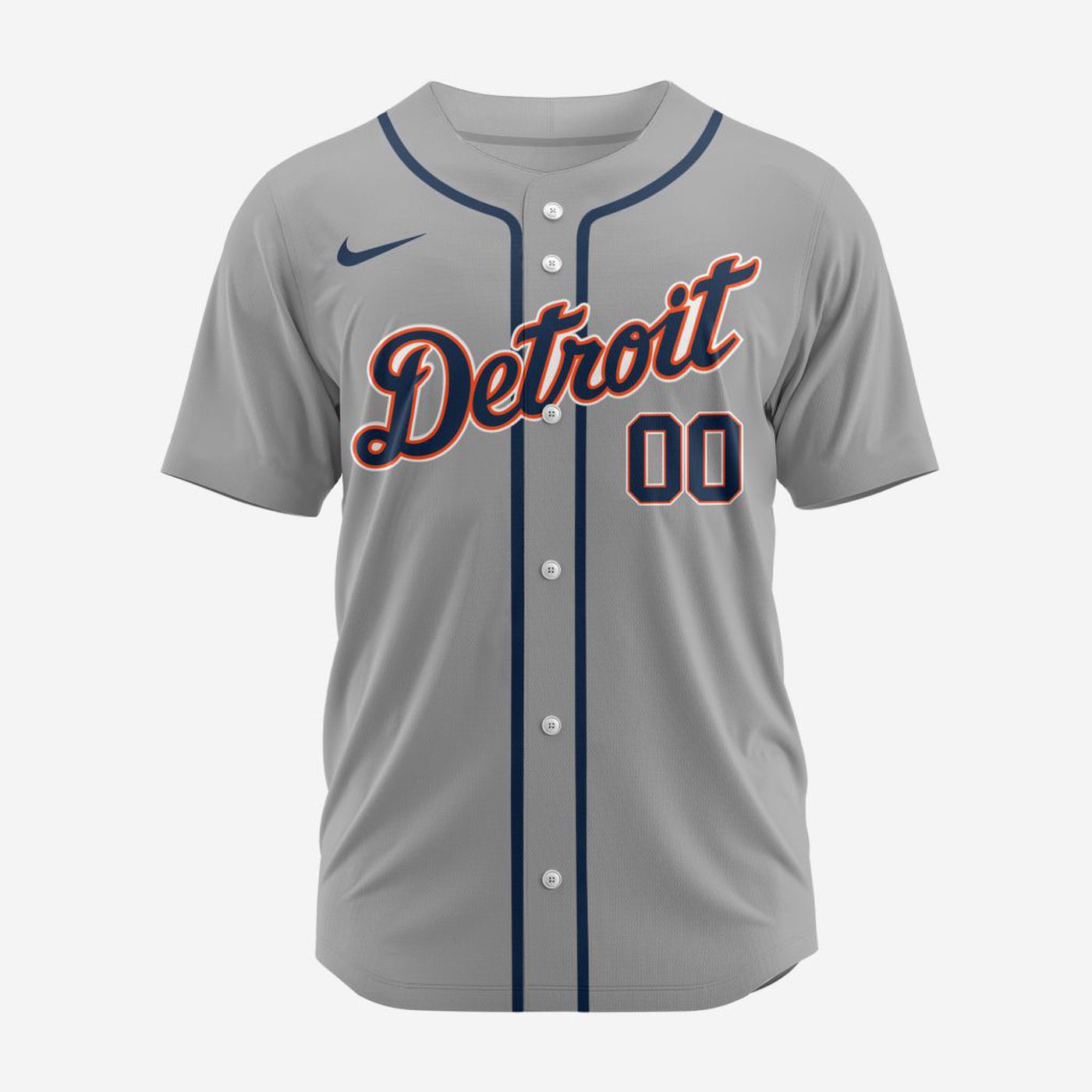 MLB Detroit Tigers Personalized 2024 Road Baseball Jersey - Bafud baseball jersey product view 3