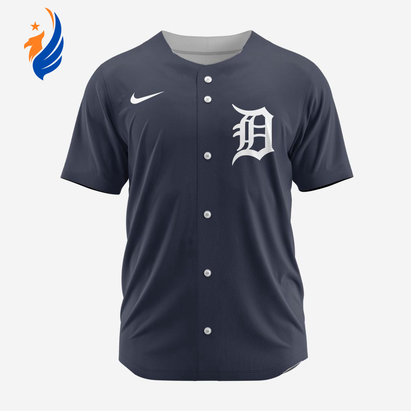 MLB Detroit Tigers Personalized Alternate Baseball Jersey - Bafud baseball jersey product view 1