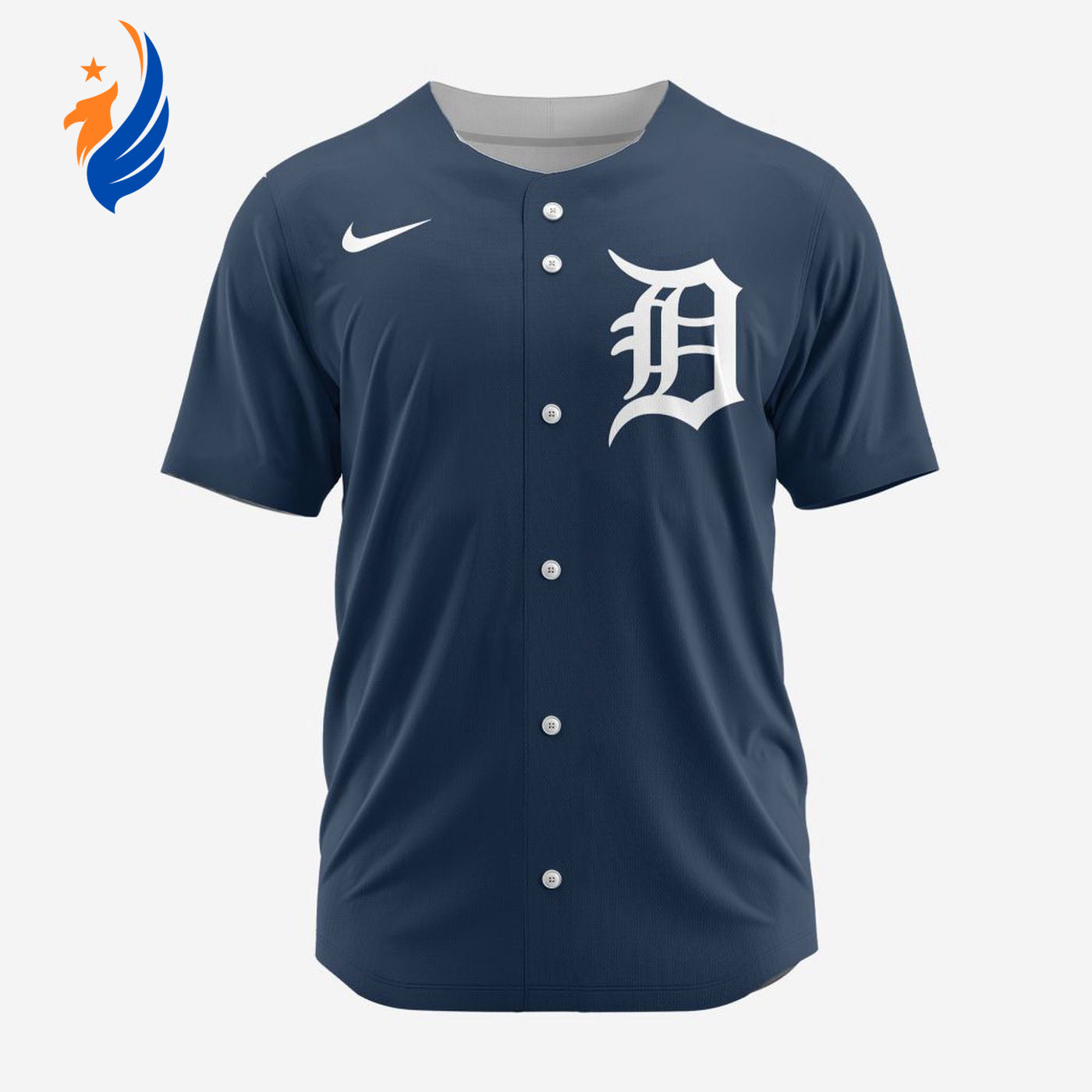 MLB Detroit Tigers Personalized Alternate Design Concept Baseball Jersey 2402 - Bafud baseball jersey product view 1
