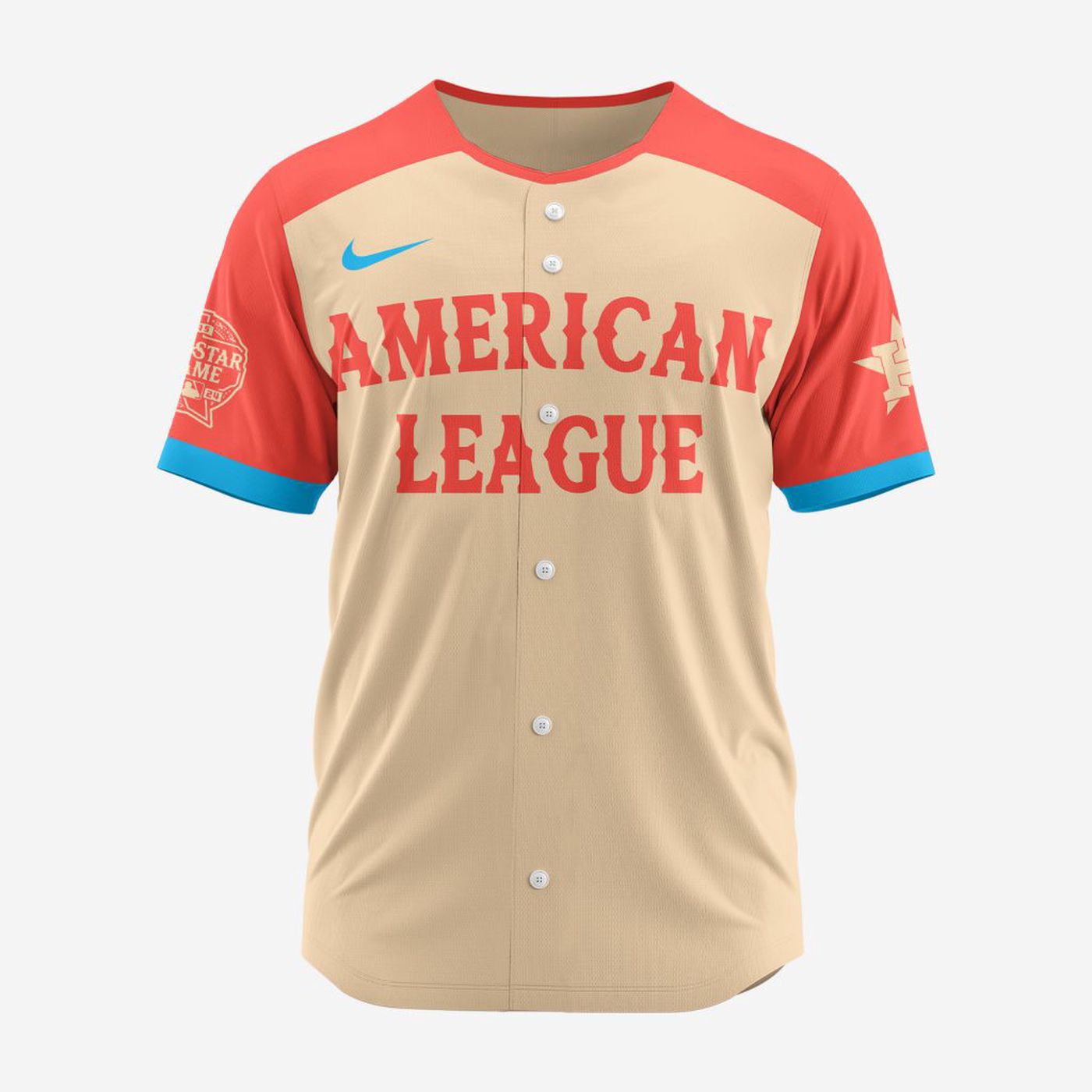 MLB Houston Astros Personalized 2024 All Star Game Baseball Jersey - Bafud baseball jersey product view 2