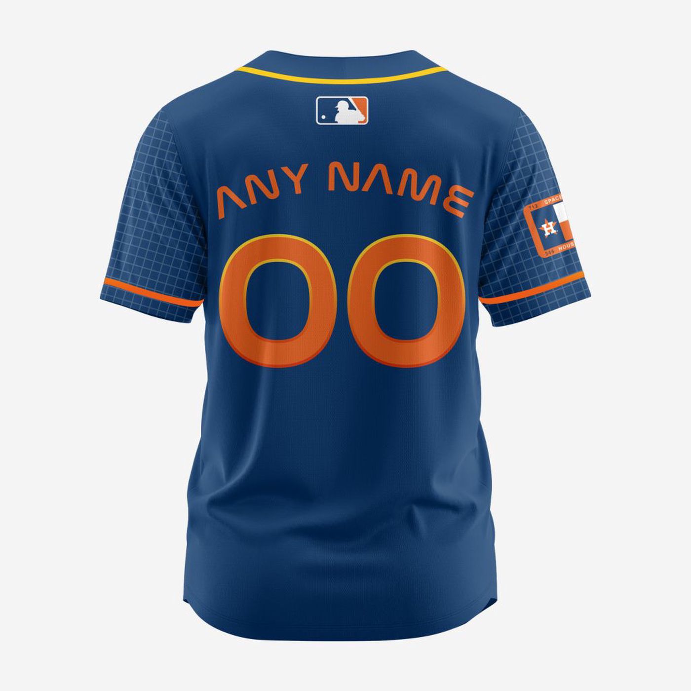 MLB Houston Astros Personalized 2024 City Connect Baseball Jersey Design - Bafud baseball jersey product view 2