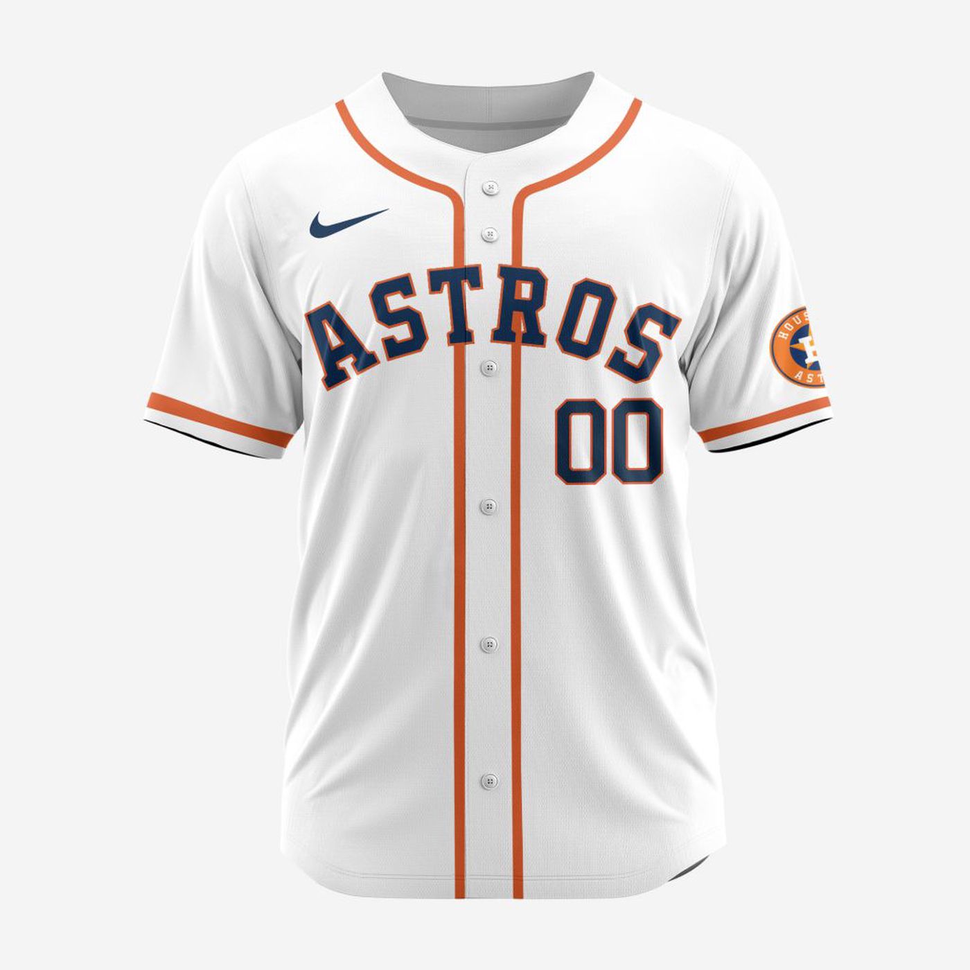 MLB Houston Astros Personalized 2024 Home Baseball Jersey - Bafud baseball jersey product view 2