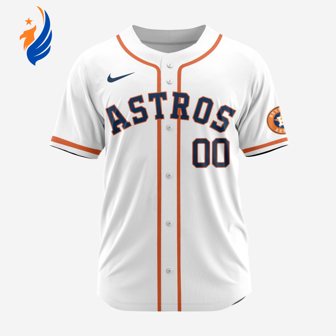 MLB Houston Astros Personalized 2024 Home Baseball Jersey - Bafud baseball jersey product view 1