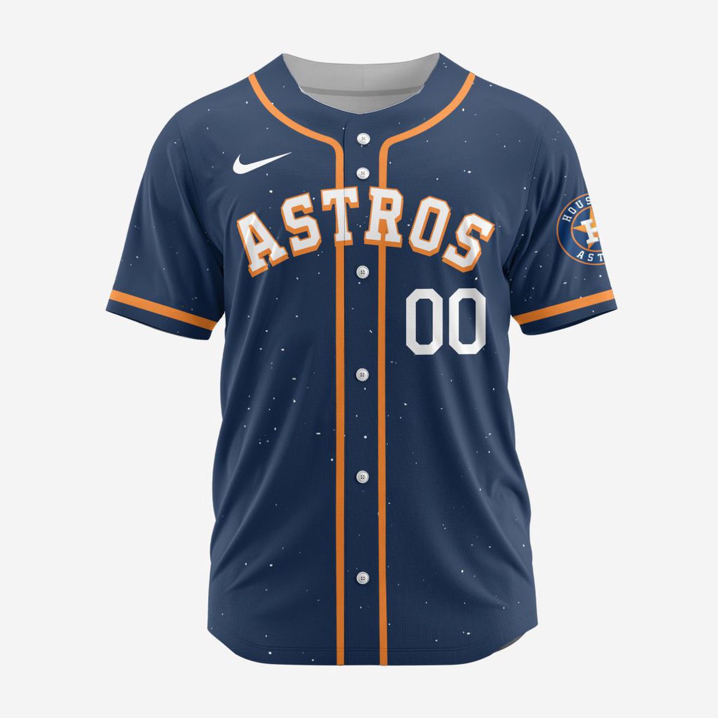 MLB Houston Astros Personalized Alternate Design Concept Baseball Jersey 2404 - Bafud baseball jersey product view 3