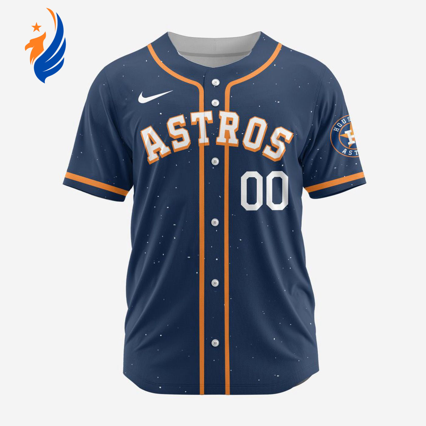 MLB Houston Astros Personalized Alternate Design Concept Baseball Jersey 2404 - Bafud baseball jersey product view 1