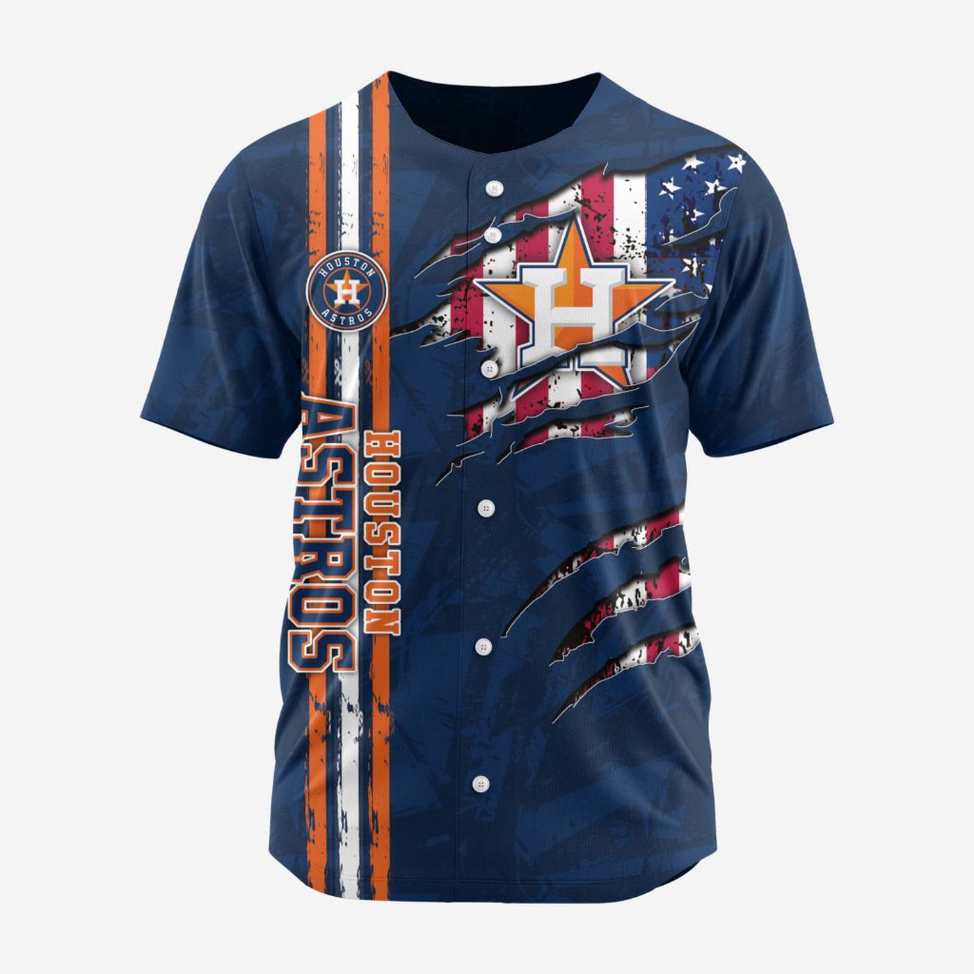MLB Houston Astros Special Design Baseball Jersey Gift for Men Women - Bafud baseball jersey product view 2
