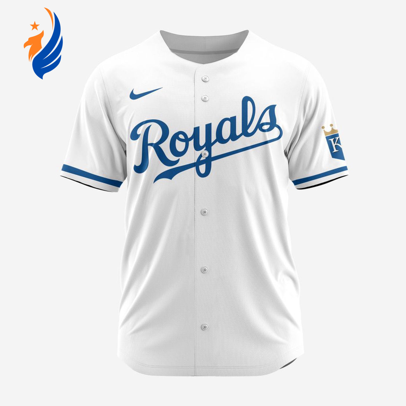 MLB Kansas City Royals Personalized 2024 Home Baseball Jersey - Bafud baseball jersey product view 1