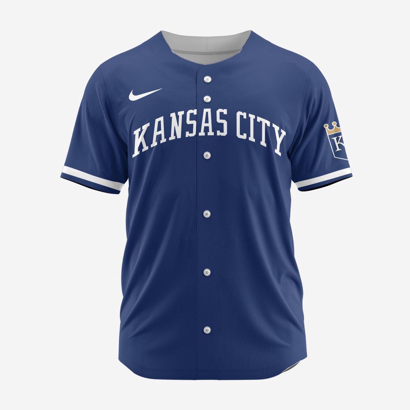 MLB Kansas City Royals Personalized Alternate 02 Baseball Jersey - Bafud baseball jersey product view 3