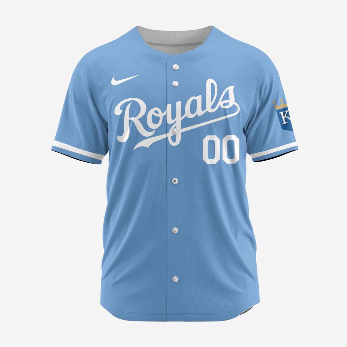 MLB Kansas City Royals Personalized Alternate Baseball Jersey - Bafud baseball jersey product view 2
