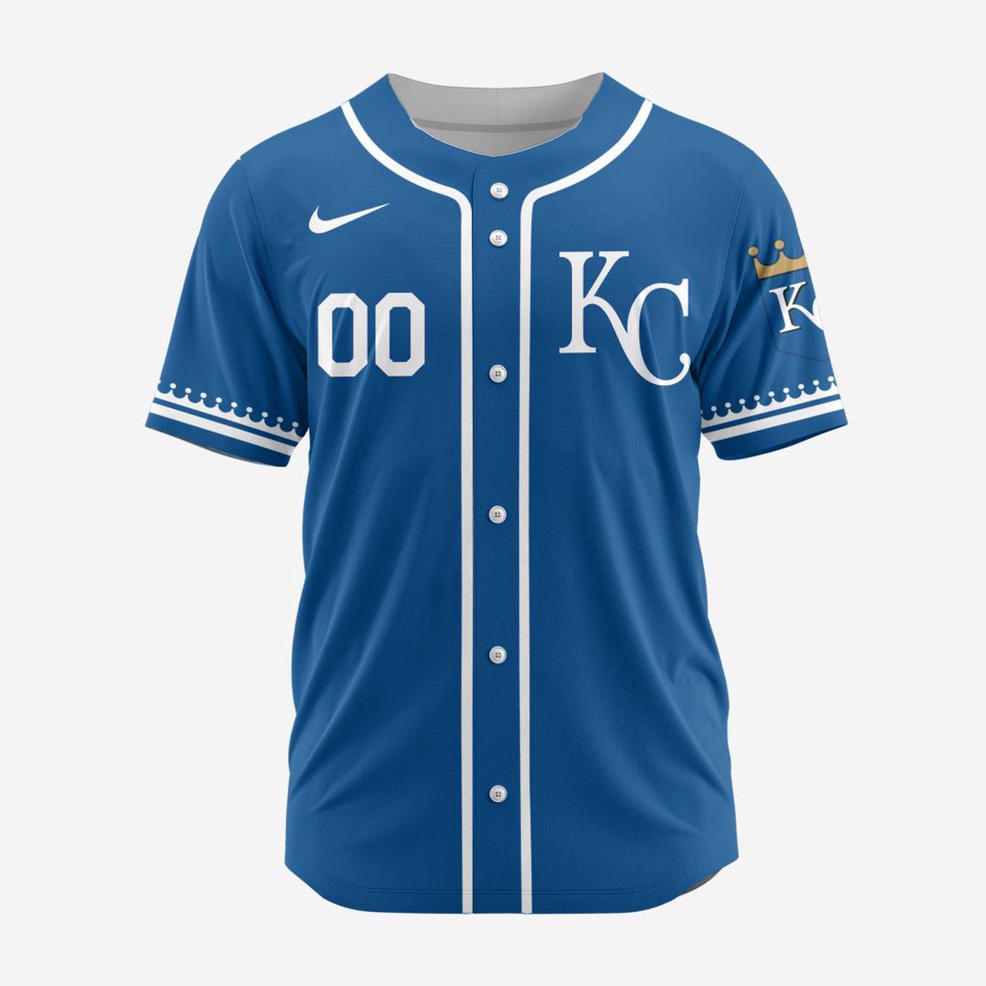 MLB Kansas City Royals Personalized Alternate Design Concept Baseball Jersey 2402 - Bafud baseball jersey product view 2