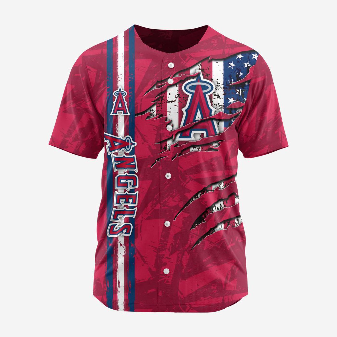 MLB Los Angeles Angels Special Design Baseball Jersey Gift for Men Women - Bafud baseball jersey product view 2