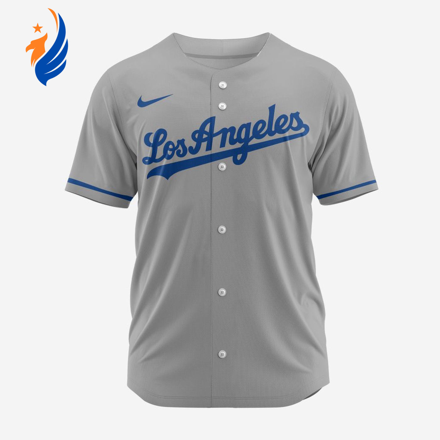 MLB Los Angeles Dodgers Personalized 2024 Road Baseball Jersey - Bafud baseball jersey product view 1