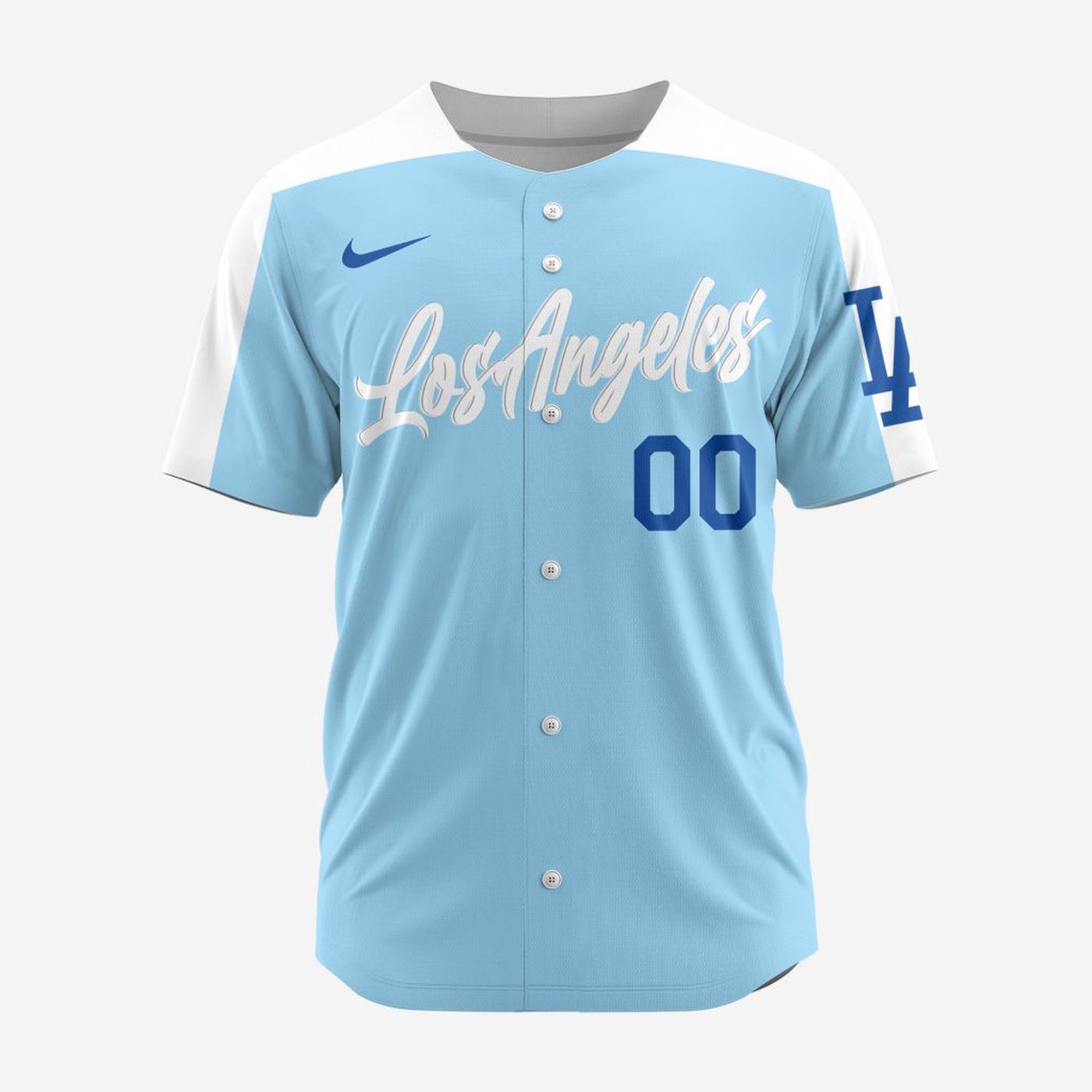 MLB Los Angeles Dodgers Personalized Alternate Design Concept Baseball Jersey 2402 - Bafud baseball jersey product view 2