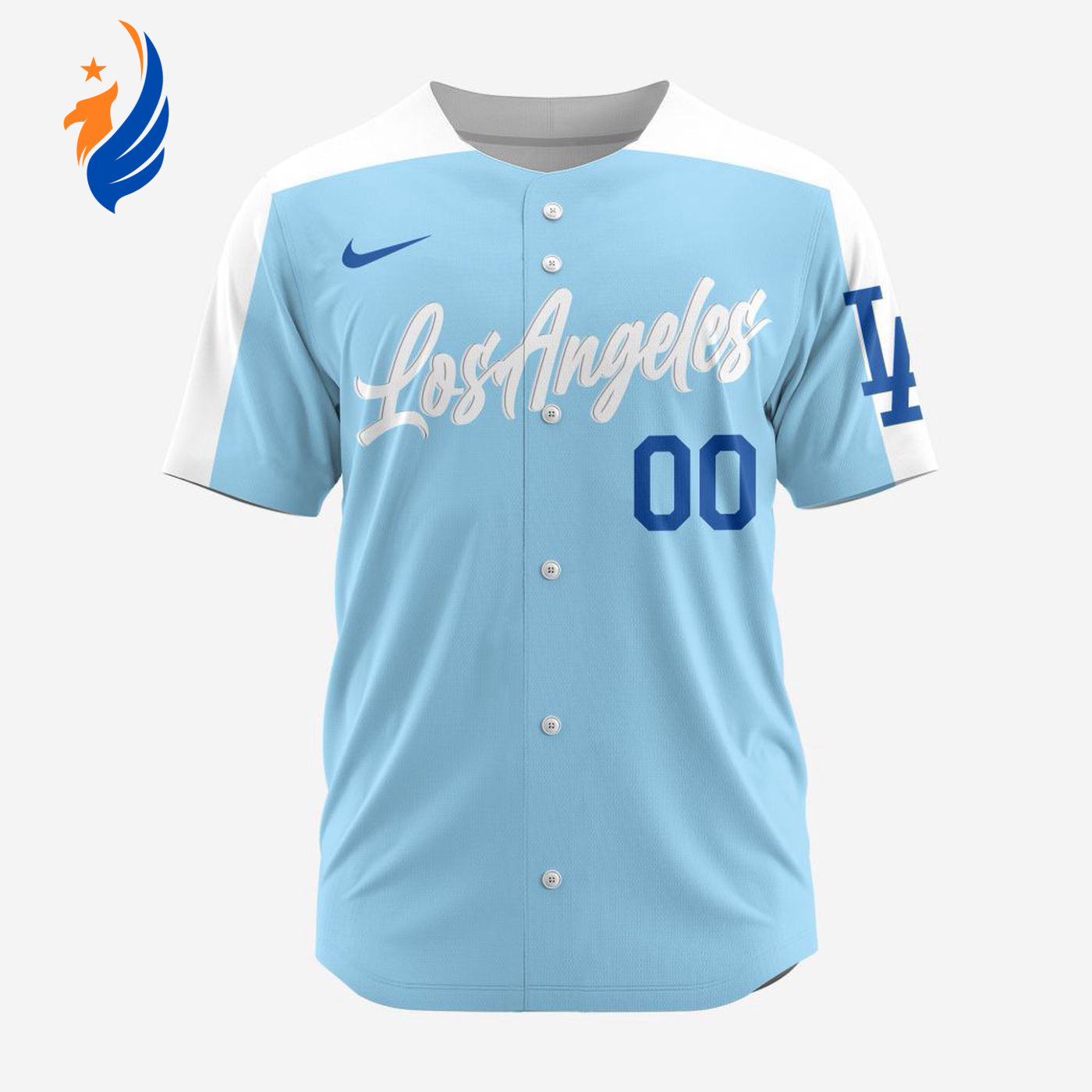 MLB Los Angeles Dodgers Personalized Alternate Design Concept Baseball Jersey 2402 - Bafud baseball jersey product view 1