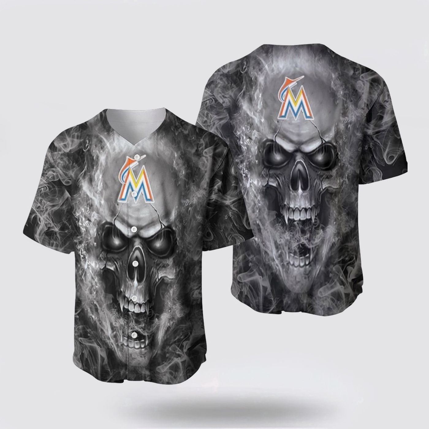 Breathable & Comfortable MLB Miami Marlins Baseball Jersey for Fans - Gift for Men Women - lylyprint.com baseball jersey product view 2