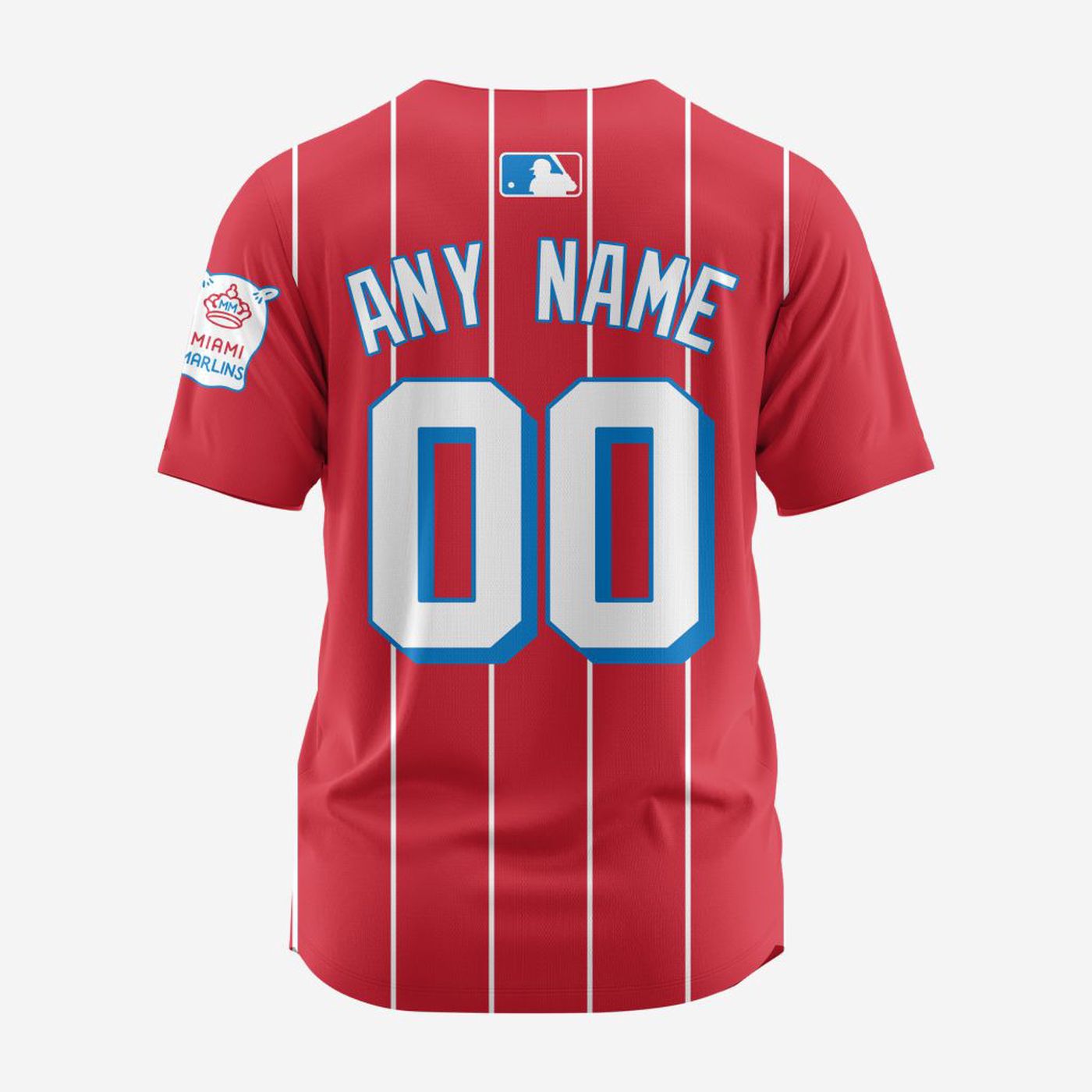 MLB Miami Marlins Personalized 2024 City Connect Baseball Jersey Design - Bafud baseball jersey product view 2