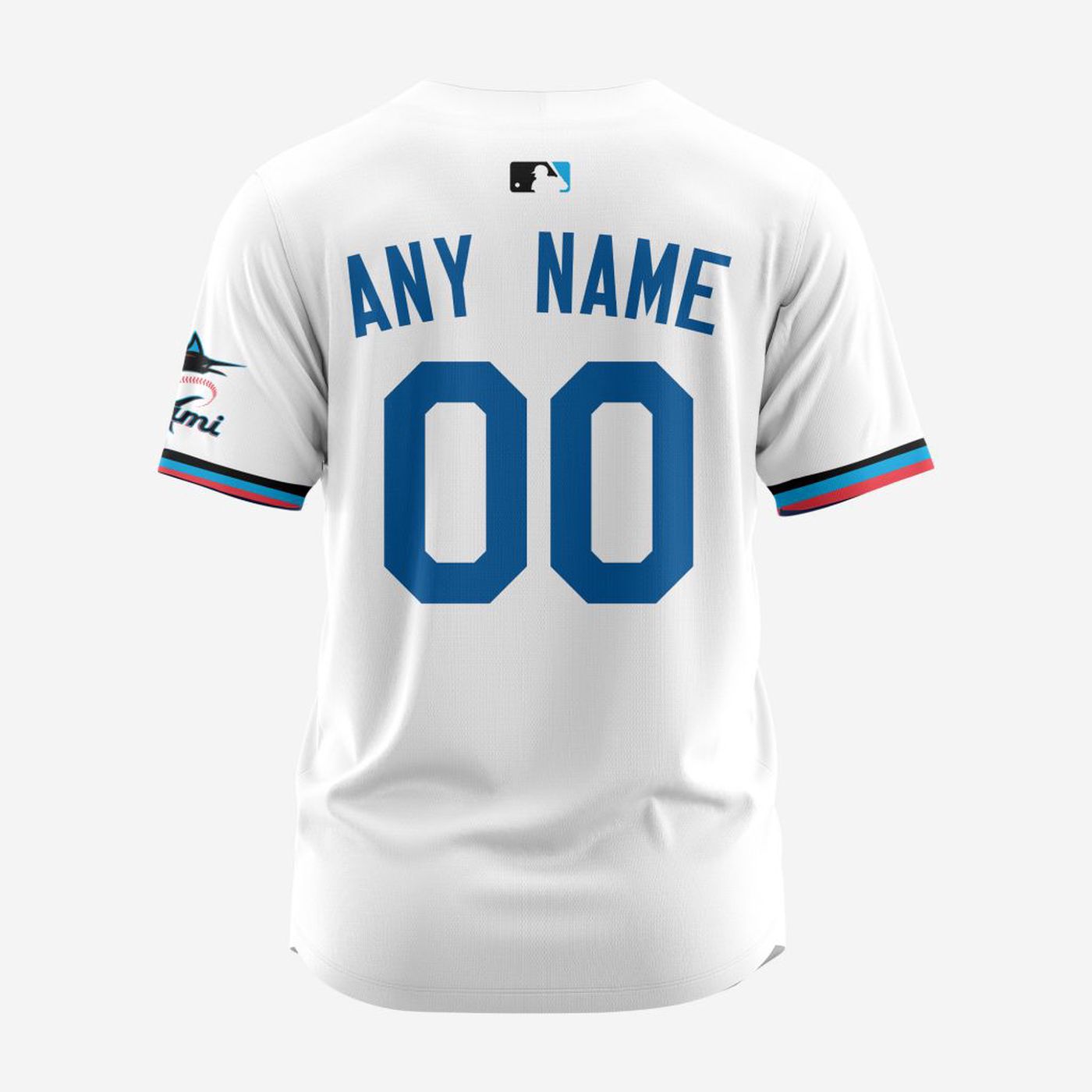 MLB Miami Marlins Personalized 2024 Home Baseball Jersey - Bafud baseball jersey product view 3