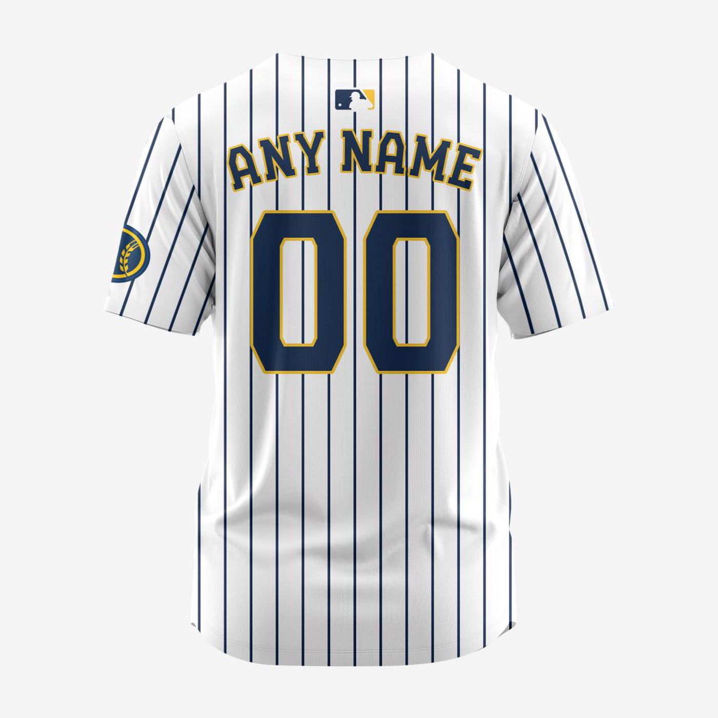 MLB Milwaukee Brewers Personalized Alternate Baseball Jersey - Bafud baseball jersey product view 3