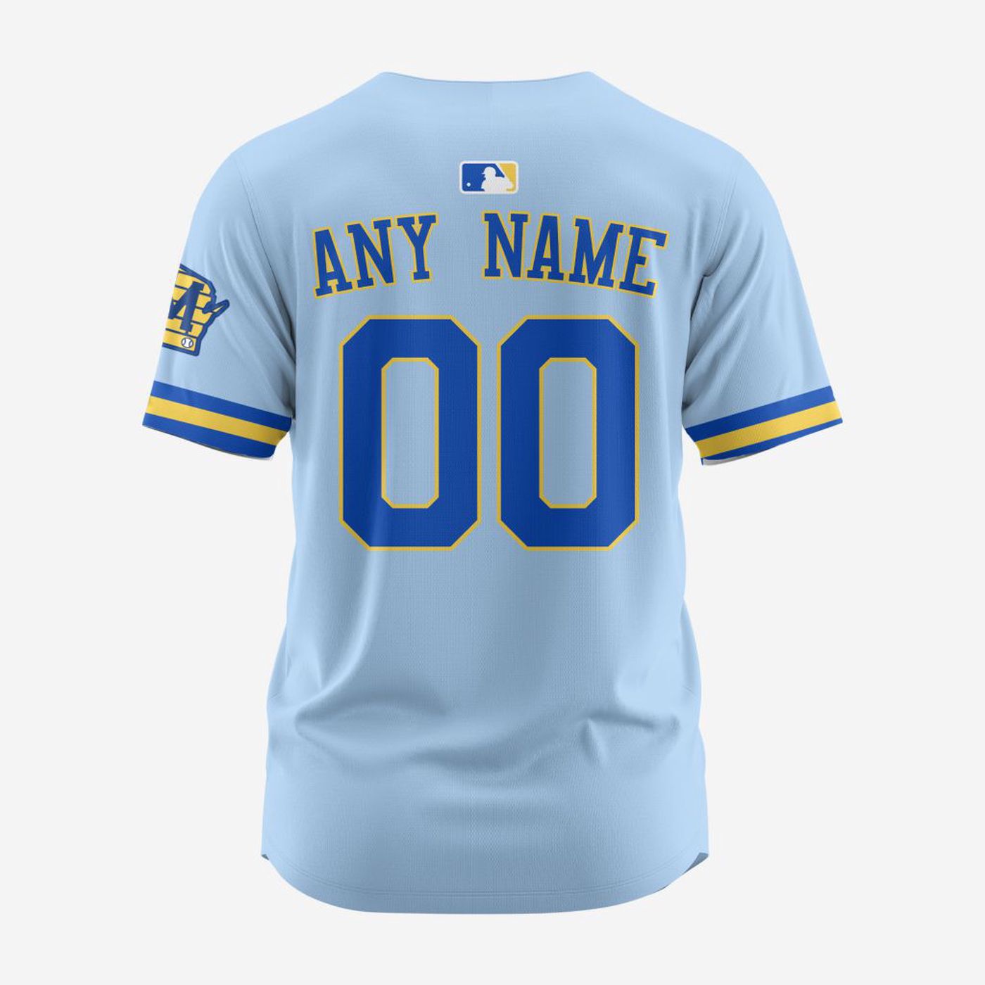 MLB Milwaukee Brewers Personalized Alternate Design Concept Baseball Jersey 2402 - Bafud baseball jersey product view 2