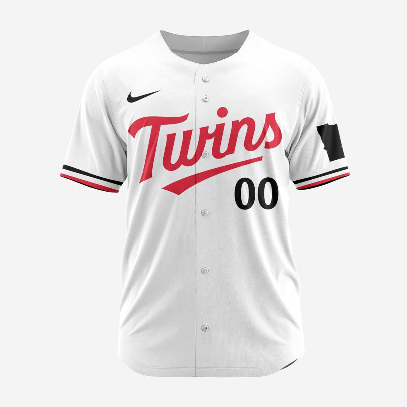 MLB Minnesota Twins Personalized 2024 Home Baseball Jersey - Bafud baseball jersey product view 3