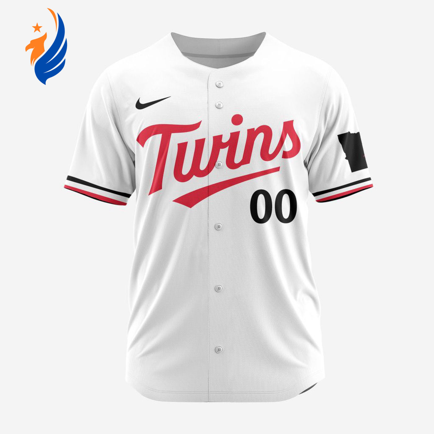 MLB Minnesota Twins Personalized 2024 Home Baseball Jersey - Bafud baseball jersey product view 1