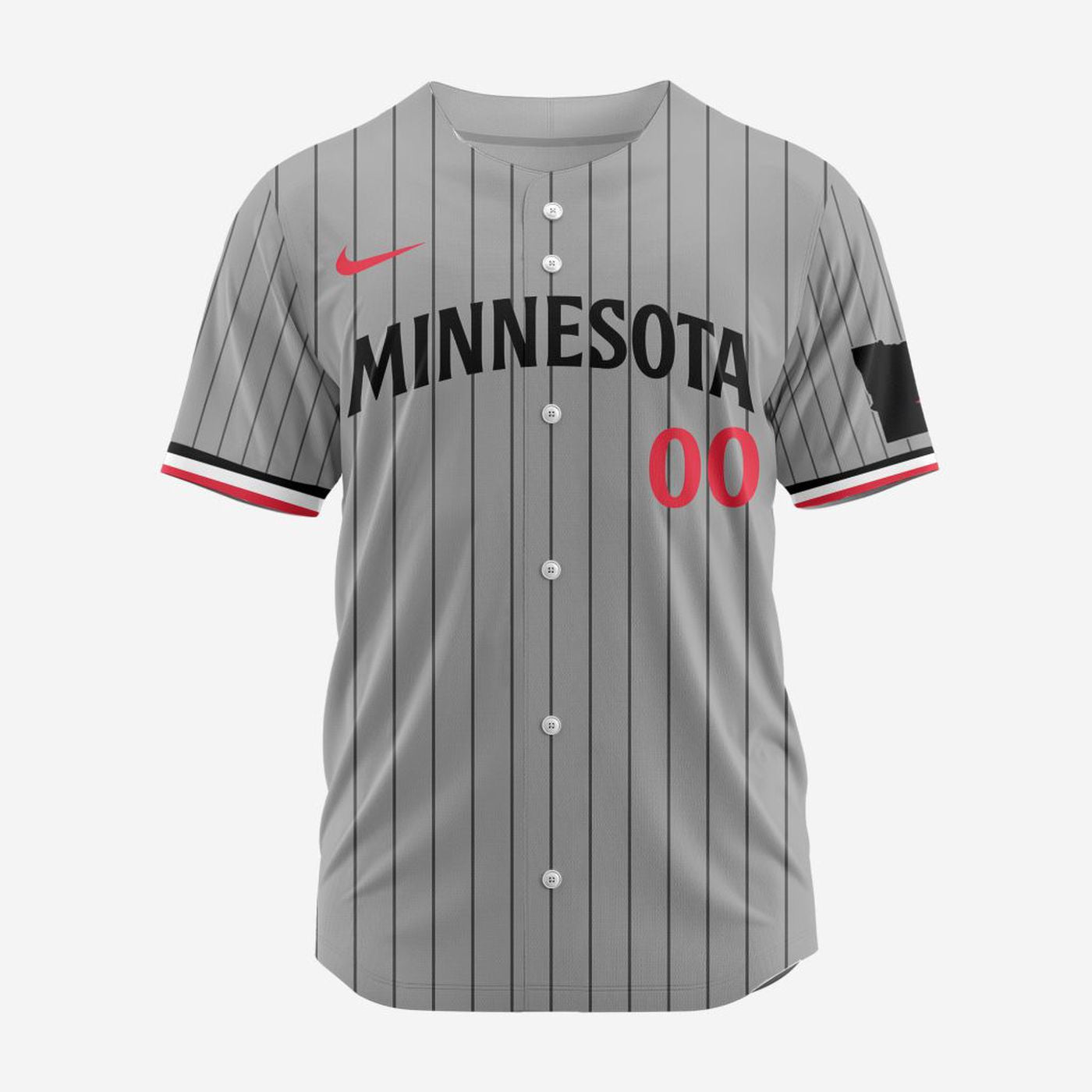 MLB Minnesota Twins Personalized 2024 Road Baseball Jersey - Bafud baseball jersey product view 2